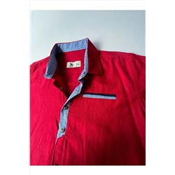 Бордово-красная рубашка 0182872637828