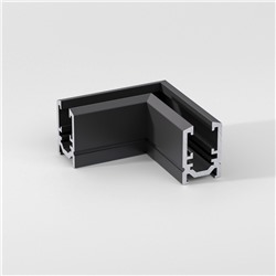 Mini Magnetic Коннектор угловой для накладного шинопровода (черный)