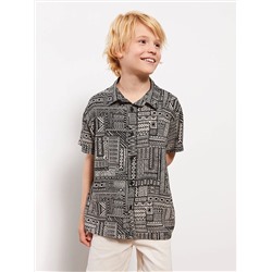 LC Waikiki Удобная рубашка с рисунком для мальчика