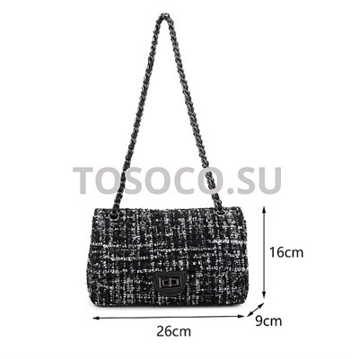 E123 black сумка текстиль
