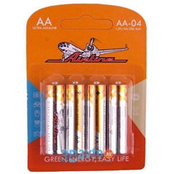Батарейка AA AIRLINE LR6  комплект 4шт