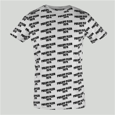 Philipp Plein - camiseta - algodón - estampado de fantasía - blanco y negro