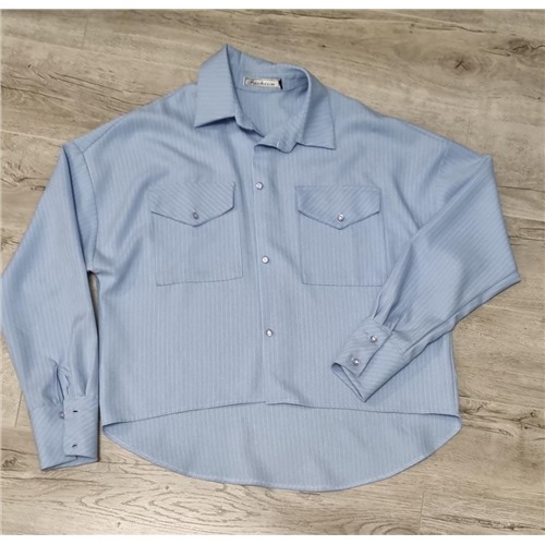Рубашка с шорты цвет голубой Размер 50