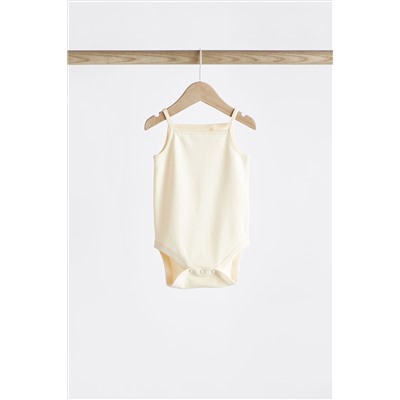 Baby Strappy Vest Bodysuits 5 Pack