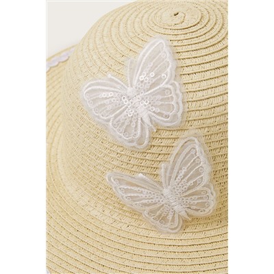 Monsoon Baby Natural Butterfly Floppy Hat