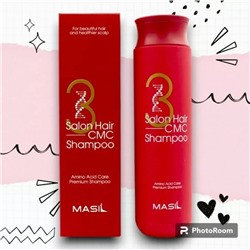 Masil. Шампунь для волос восстанавливающий с керамидами 3 Salon Hair CMC Shampoo, 300 мл.