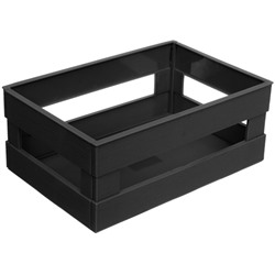 Ящик - органайзер универсальный для хранения складной "ДЭСПО", цвет черный, 24*15,5*9,5см