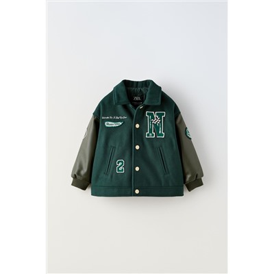 CONTRAST JACKET WITH PATCHES
