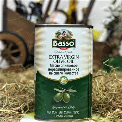 Масло оливковое EXTRA VIRGIN ЧЕРНЫЙ ТРЮФЕЛЬ BASSO 250 мл (Италия)