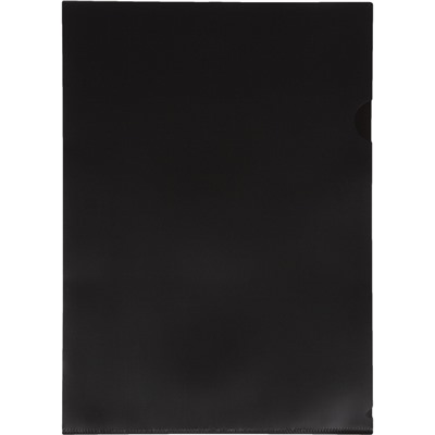 Папка уголок Attache А4, плотность 180 мкм, 10шт/уп, черная