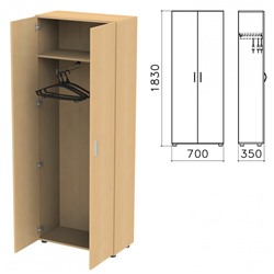 Шкаф для одежды Канц 700х350х1830 мм цвет бук невский ШК40.10 640051 (1)
