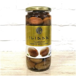Оливки зеленые цельные очень крупные "Голиаф" ILIADA 500 гр (Греция)