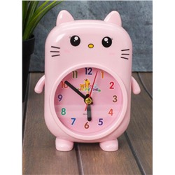 Часы-будильник «Smart cat», pink