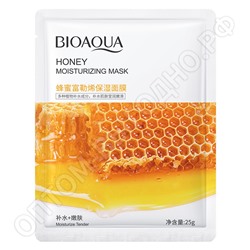 Маска для лица тканевая с экстрактом меда, увлажняющая Bioaqua "Honey"