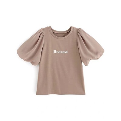 Женская футболка с красивыми  рукавами  буфами из  двухслойного шифона🌸  Оригинальный заказ для Японии