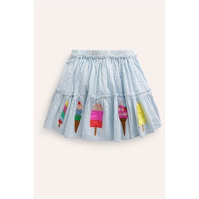 Boden Ice Cream Appliqué Skirt