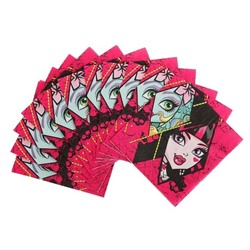 Салфетки бумажные Monster High, 33*33 см, набор 20 шт.