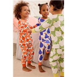 Multi Fruit Long Pyjamas 3 Pack (9mths-10yrs)