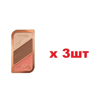 Rimmel Палетка для контурирования лица Kate Sculpting 18,5г 003 3шт