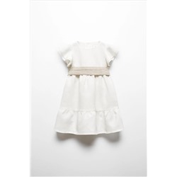 Mango Belt Linen Dress