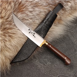 Нож Пчак Шархон - Чирчик, текстолит, ёрма, гарда латунь, 95Х18 (11-12см)