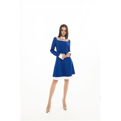 Платье AURA 3098-170 синий с белым