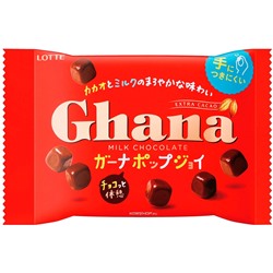 Молочный шоколад в кубиках Ghana Pop Joy Lotte, Япония, 37 г Акция