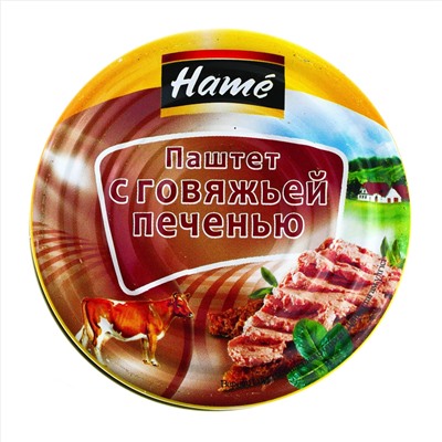 "Hame" Паштет из говяжей печени ж/б 117 гр.