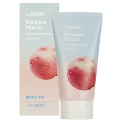 L.Sanic Delicious Peach Soft Cleansing Foam, 150ml Очищающая пенка для умывания с экстрактом персика 150мл