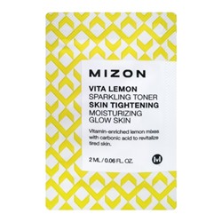 MIZON Vita Lemon Sparkling Toner [POUCH] Витаминный тонер для сияния кожи 2мл