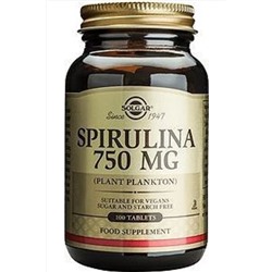 Solgar Spirulina 750mg 80 Tablet SLGRSPRLN80TBLT