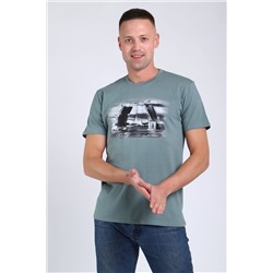 футболка мужская 82053 - аква (Н)