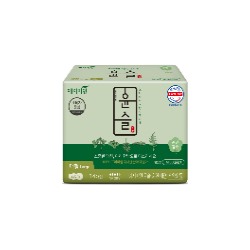 Welcron Healthcare Гигиенические прокладки "Yejimiin Cotton Touch Mild Herb" премиум класса с усиленным впитывающим слоем, поверхностью из хлопка и натуральными экстрактами трав (с крылышками / 28 см) 14 шт. / 40