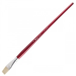 Кисть Щетина, плоская, №9, длинная ручка, дерево Creative Pinax 104009