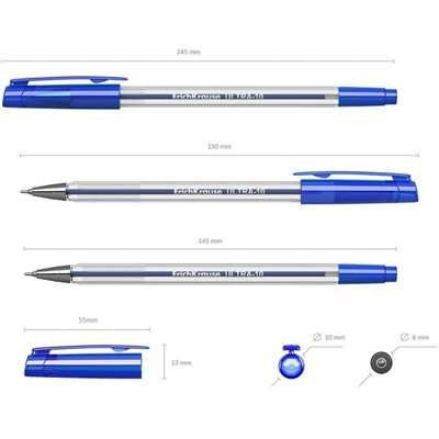 Ручка шариковая неавтомат. Erich Krause ULTRA-10,масл,синий