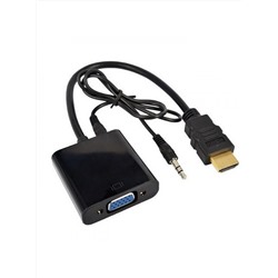 Адаптер HDMI to VGA + audio (черный)