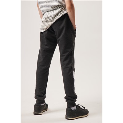 Спортивные брюки М-1105: Антрацит / Чёрный / Белый