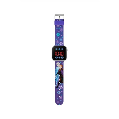 Peers Hardy Multi Disney Frozen Blue Printed Strap LED Watch