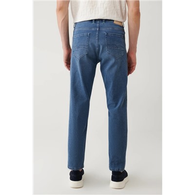 Мужские джинсовые брюки цвета индиго, винтажные вельветовые брюки узкого кроя A41y3508