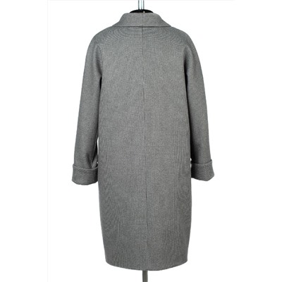 02-3199 Пальто женское утепленное Микроворса серый