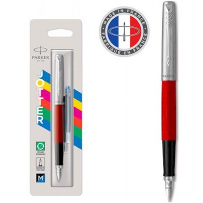 Ручка перьевая PARKER "Jotter Original F60" (CW2096872) Red CT M ст.нерж., блистер (1829528) PARKER