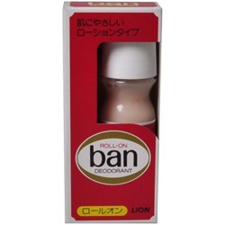 LION Классический концентрированный роликовый дезодорант "Ban Roll On" (фруктово-цветочный аромат) 30 мл / 72