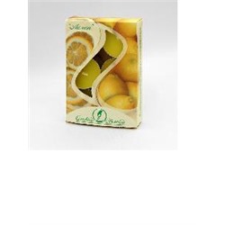 Лимон, набор свечей ароматизированных, в гильзе, 12 гр, 38 мм, 6 шт, время горения 3,5 ч