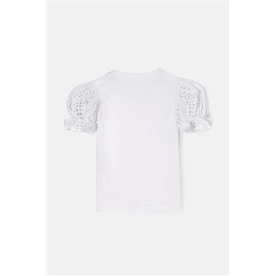 Angel & Rocket Mia Broderie Sleeve White Blouses