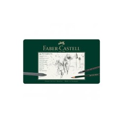 Набор карандашей ч/г Faber-Castell "Pitt Graphite", 26 предметов, заточен., метал. кор.