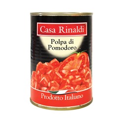 Кусочки очищенных помидоров Casa Rinaldi в собственном соку 400г