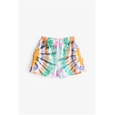 Multi Tie Dye Tassle Shorts (3-16yrs)