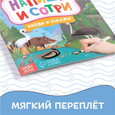 Книжка с маркером «Пиши-стирай. Найди и покажи», 12 стр.