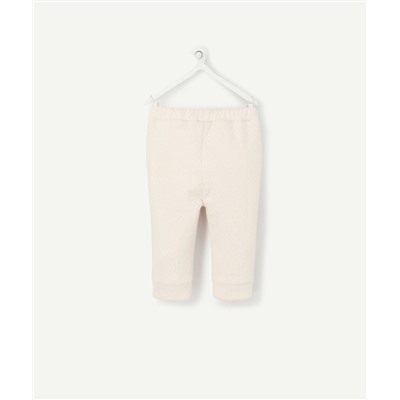 PANTALON DE JOGGING BÉBÉ ROSE EN COTON RECYCLÉ