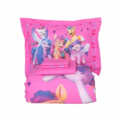 My Little Pony от Karaca Home Friendship Комплект из 100% хлопка с одним пододеяльником